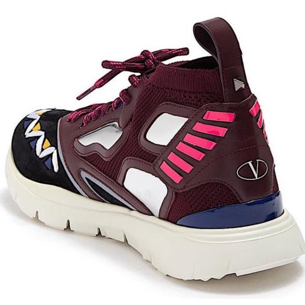 Men Valentino Garavani Lace Up Sneaker Size 40.5